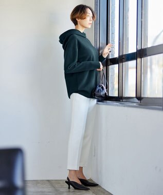 ICB 【洗える】トリプルクロスツイル スティックパンツ オフホワイト系