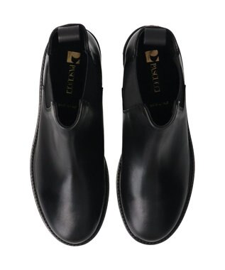 INTER-CHAUSSURES 【PASCUCCI】ラウンドトウベーシックサイドゴアブーツ ブラック