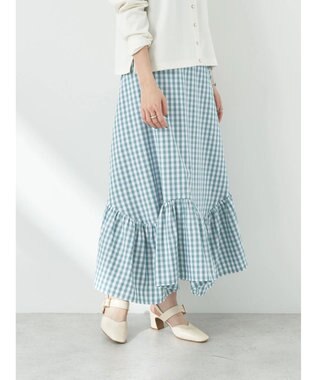 earth music&ecology イレヘムチェックスカート