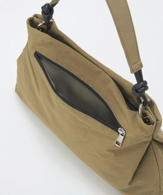 TOPKAPI 【TREASURE TOPKAPI】リンクルナイロン ノット ワンハンドル ショルダーバッグ カーキ