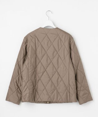 J.PRESS LADIES 高密度タフタ キルティング ショート コート ブラウン系