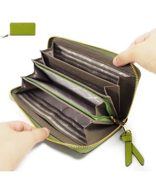 PELLE BORSA ラウンドファスナー長財布 Reinette Goods レネットグッズ 4743 グリーン