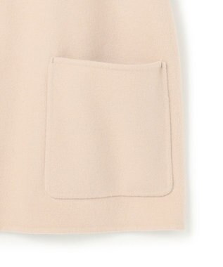 BEIGE， 【WEB限定】PAYSON / ウールリバーノーカラーショートコート Taupe