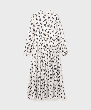 GRACE CONTINENTAL キャットプリントフライヨークワンピース キナリ