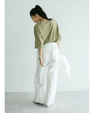 CRAFT STANDARD BOUTIQUE シルケット天竺　ロゴＰＴ　ＢＩＧ　Ｔｅｅ　Ｓ／Ｓ Light Khaki