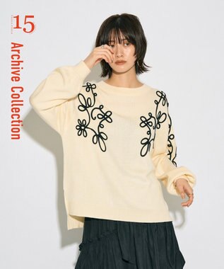 YECCA VECCA 【archive】コード刺繍ニット