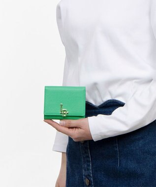 LANVIN en Bleu エルヴィー 三つ折り財布 グリーン
