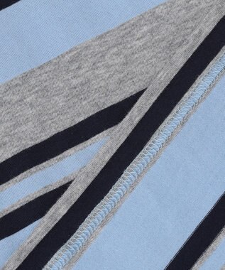 J.PRESS KIDS 【140-170cm】マルチボーダー 半袖Ｔシャツ サックスブルー