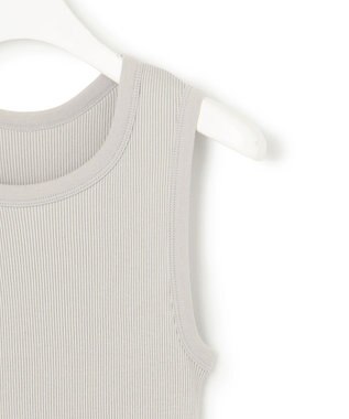 ICB 【洗える】オーガニックリブタンク ノースリーブ トープ系