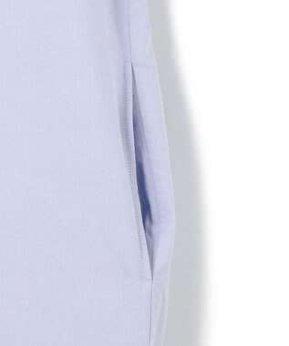 23区 【SLOW/一部店舗限定】コットンオックス シャツワンピース サックスブルー