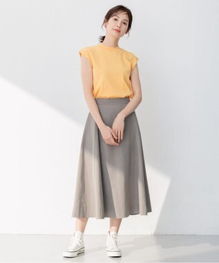 組曲 【2SET・WEB限定】編地ニット ツインセット ライトオレンジ系