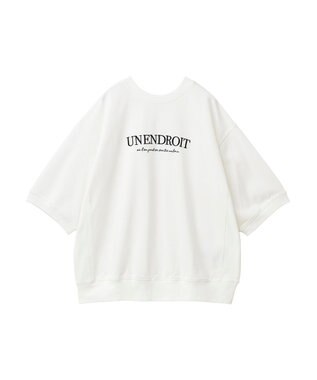 Green Parks ７分袖ロゴミニ裏毛トレＴＥＥ Off White