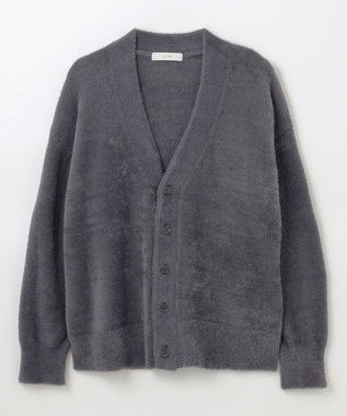 ANY 【洗濯機可】フェザーニットカーディガン チャコール