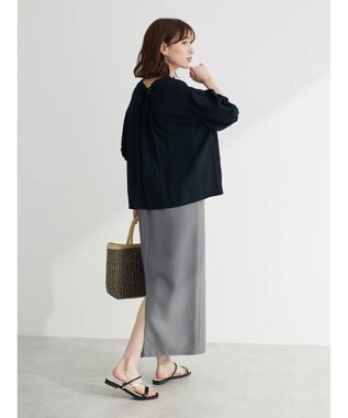 Green Parks ・ＥＬＥＮＣＡＲＥ　ＤＵＥ　バルーンスリーブブラウス Black