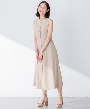 組曲 S 【速乾・撥水】ハイカウントタフタ ワンピース ベージュ系