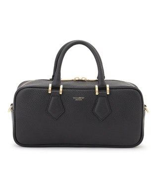 23区 【先行予約】VIOLAd'ORO シュリンクレザー 2WAY スクエア ボストンバッグ ブラック系