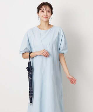 MOONBAT 【一級遮光/晴雨兼用】LANVIN en Bleu (ランバン オン ブルー) 長傘 日傘 ラインドローイング 遮光 遮熱 UV ディープブルー