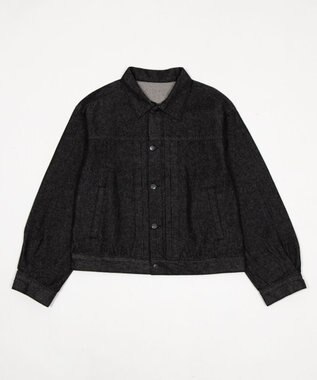 WEGO 【ユニセックス着用ITEM】リジットデニムジャケット デニムブラック