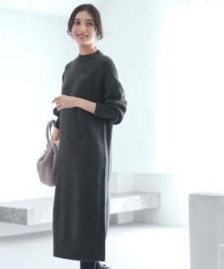 ANY SIS Airニット ワンピース チャコール