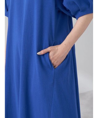 earth music&ecology Ａラインカットワンピース Royal Blue