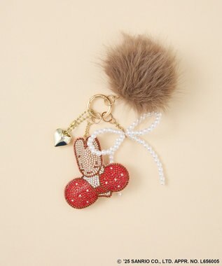 Green Parks キラキラファーチャーム Brown