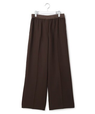 ICB L 【CLASSY.掲載・新色追加・WEB限定カラーあり】FluidBackSatin ワイドパンツ ダークブラウン