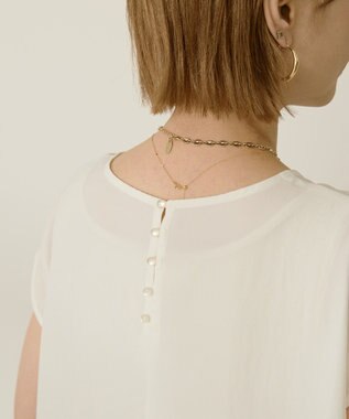 AMERICAN HOLIC ペプラムノースリーブブラウス【WEB限定カラー有り】 Off White