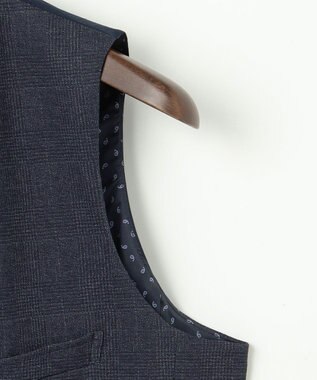 JOSEPH ABBOUD 【キングサイズ・ストレッチ/多機能】ツィーディジャージ ベスト ネイビー系4