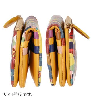tsumori chisato CARRY カラフルランドスケープ かぶせ 長財布 イエロー