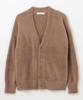 ANY 【洗濯機可】フェザーニットカーディガン モカ