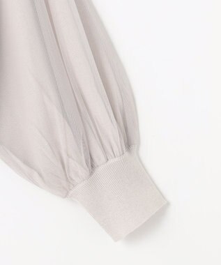 組曲 S 【WEB限定】チュールニット×リバーシブルスカート セット ライトグレー系