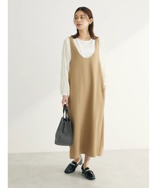 Green Parks 前後２ｗａｙハイスペックジャンパースカート Beige