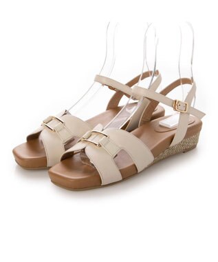 ing <ing>ローヒールウエッジサンダル