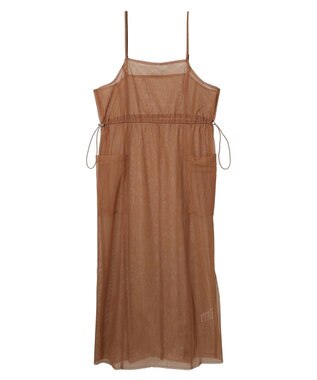 Green Parks ・ＥＬＥＮＣＡＲＥ　ＤＵＥ　チュールドロストキャミワンピ Brown