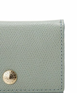 TOPKAPI 【TOPKAPI】角シボ型押し・三つ折りミニ財布 COLORATO コロラート グリーングレー