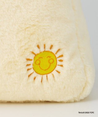 MOONBAT Care Bears(ケアベア) フェイクファーバッグ A4サイズ 手洗い可能 ライトイエロー