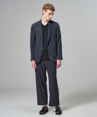 JOSEPH HOMME 【HIGH GRADE LINE】東北コットン  VネックTシャツ ブラック系