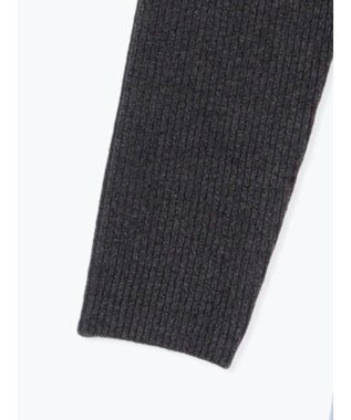 Te chichi 【宮本茉由着用】リブニットドッキングアシメワンピース チャコールグレー