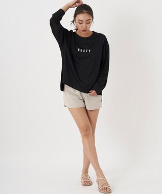 OP／FILA 【RUSTY】ニコちゃんロンT＋ショートパンツ付きビキニ 4点セット水着