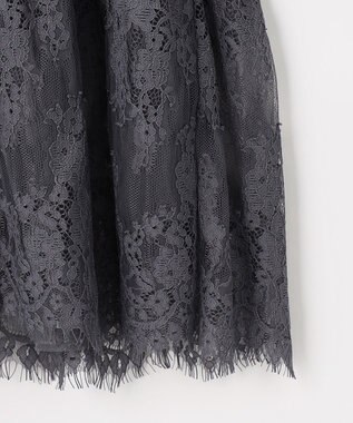 組曲 L レースコンビ カットソー グレー系