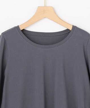 組曲 L レースコンビ カットソー グレー系