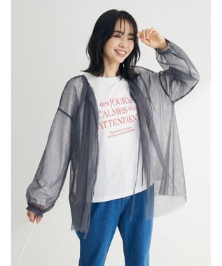 Green Parks ２ＷＡＹチュールギャザープルオーバー Charcoal Gray