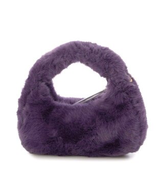 UNBILLION カシュカシュ cachecache / フェイクファー2wayハンドルミニバッグ パープル