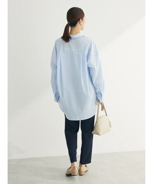 Green Parks イージーケア　ゆったりシャツ Sax