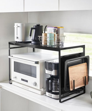 tower スチールパネル付きレンジラック タワー W75 ブラック