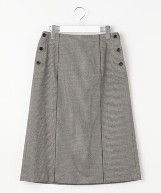 J.PRESS LADIES L 【洗える】Mixツイードチェック スカート ライトグレー系3