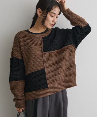 CRAFT STANDARD BOUTIQUE パッチワークニットプルオーバー