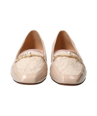 Bridget Birkin 【Bridget Birkin】レースコンビパールビットローファー ベージュコンビ