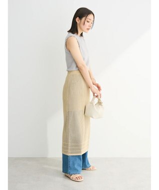 Green Parks ・Ｐｅｔｉｔ　Ｆｌｅｕｒ　メローｓｔリブタンクトップ Light Gray