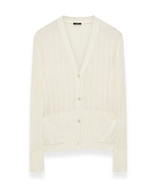 JOSEPH 【洗える】クリスピーレーヨン　カーディガン Ivory